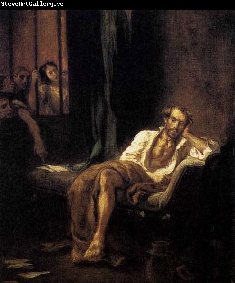 Eugene Delacroix Tasso in the Madhouse